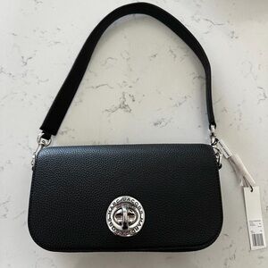 Marc Jacobs Black Crossbody Bag with Silver Hardware